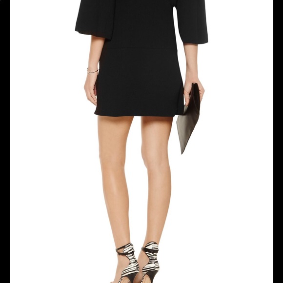 ALEXIS Dominique Black Wool Mini Dress Sz S - Picture 3 of 8